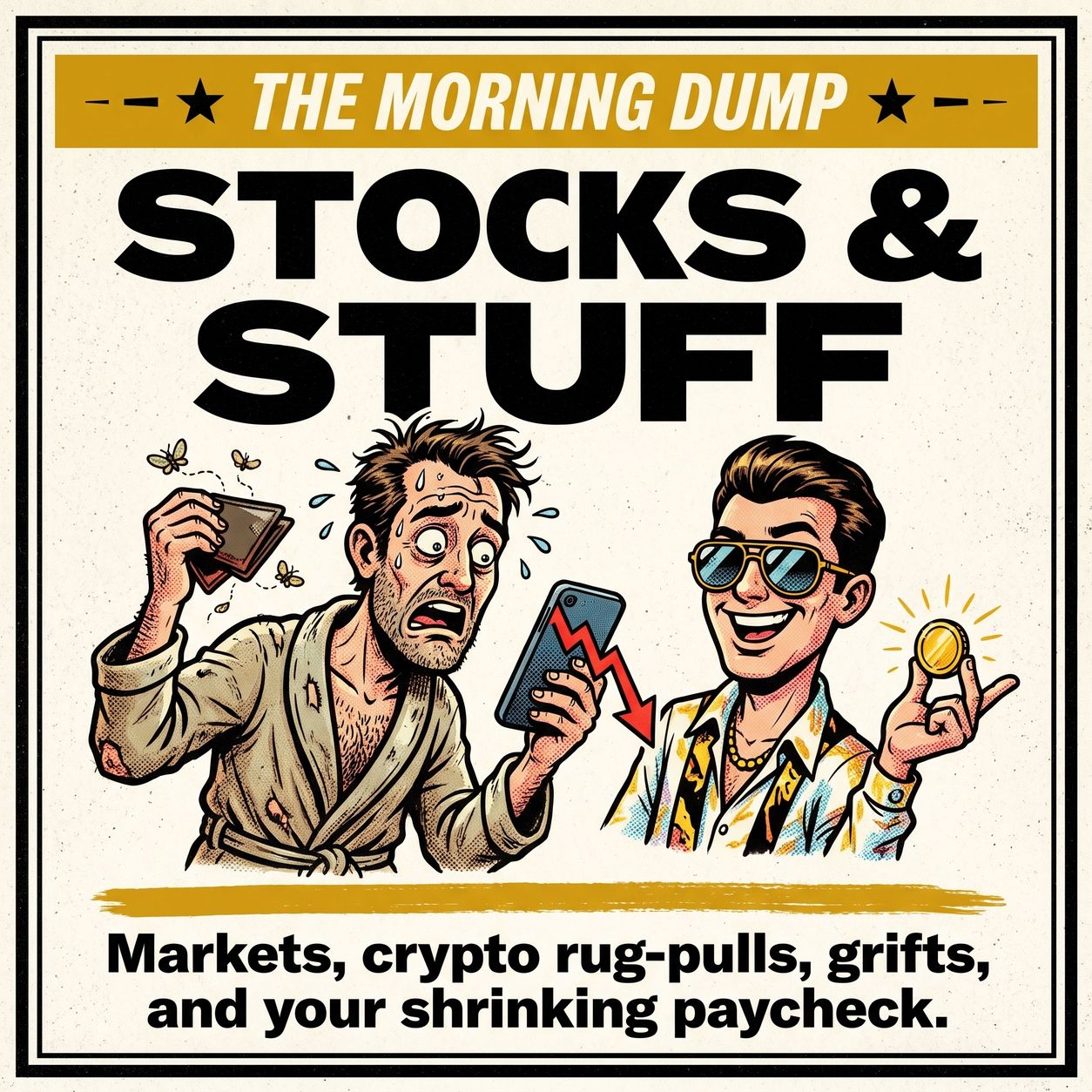 Stocks & Stuff: Markets, business chaos, crypto rug-pulls, grifts, your shrinking paycheck.
